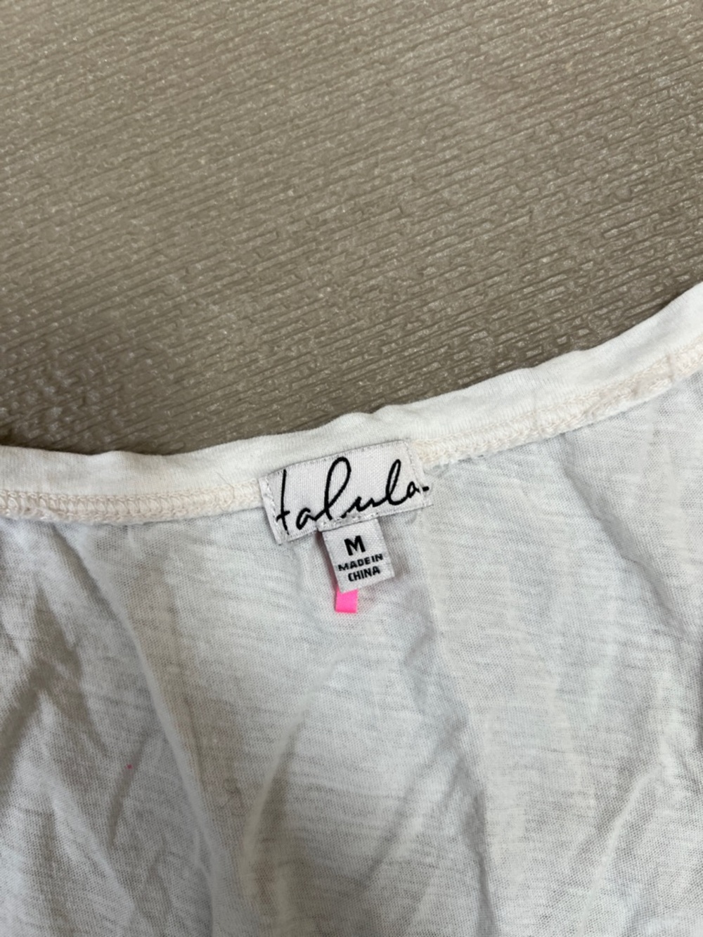 Talula White Racerback Tank - Picture 3 of 6